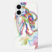 Neon Smoke Swirl Case-Mate iPhone Hülle (Rückseite)