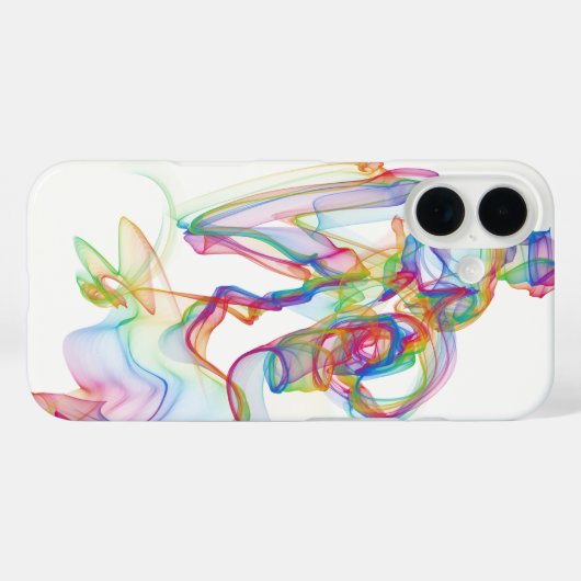 Neon Smoke Swirl Case-Mate iPhone Hülle (Rückseite (Horizontal))