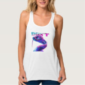 Neon Snake Art - Bold Don't Statement Design Tank Top (Vorderseite)