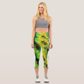 Neon Snake GRL Power Capri Leggings (Vorderseite)