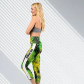 Neon Snake GRL Power Capri Leggings