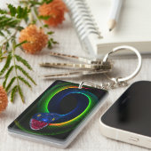 Neon Snake Schlüsselanhänger (Vorderseite rechts)