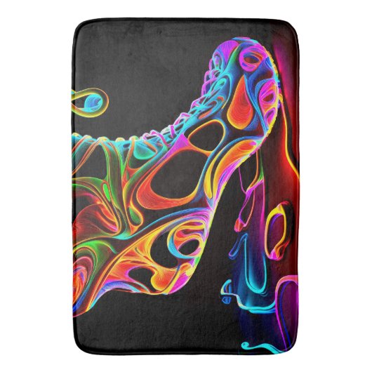 Neon Sneaker Badematte (Vorderseite Vertikal)