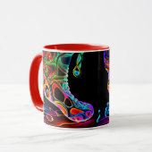 Neon Sneaker Tasse (Vorderseite Links)