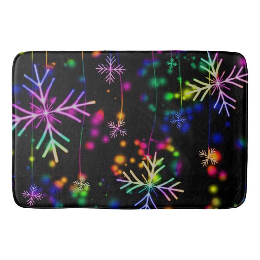 Neon Snow Badematte (Vorderseite)