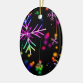 Neon Snow Keramik Ornament (Links)