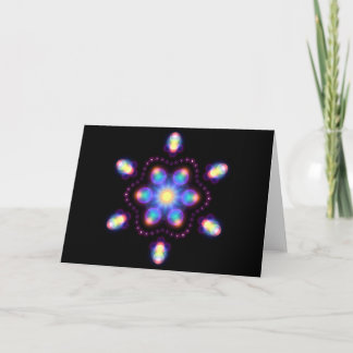 Neon Snowflake 1 Feiertagskarte