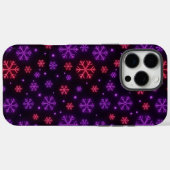 Neon Snowflakes Case-Mate iPhone Hülle (Rückseite (Horizontal))