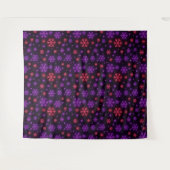 Neon Snowflakes Foto Hintergrund Wandteppich (Vorderseite (Horizontal))