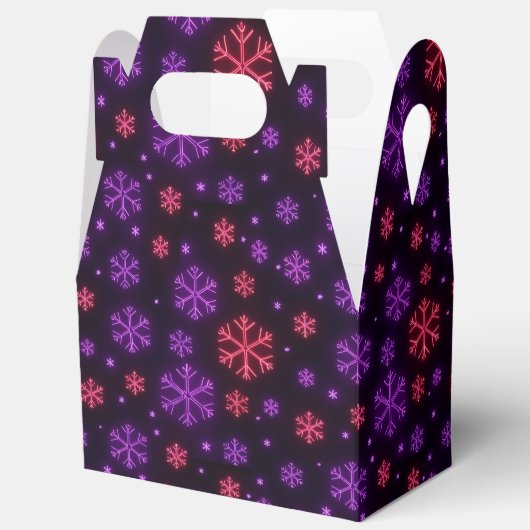 Neon Snowflakes Geschenkschachtel (Offen)