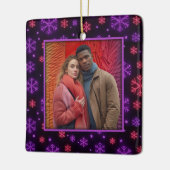 Neon Snowflakes Keramikornament (Links)