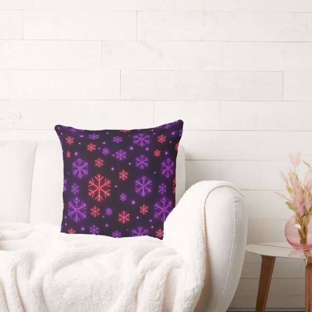 Neon Snowflakes Kissen (Liege)