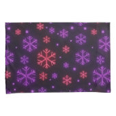 Neon Snowflakes Kissenbezug (Vorderseite-Rechts)