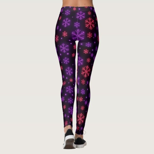 Neon Snowflakes Leggings (Rückseite)