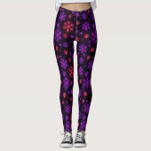 Neon Snowflakes Leggings (Vorderseite)