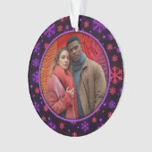 Neon Snowflakes Ornament (Vorderseite)