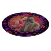 Neon Snowflakes Schneidebrett (Ecke)