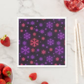 Neon Snowflakes Serviette (Beispiel)