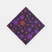 Neon Snowflakes Serviette (Ecke)