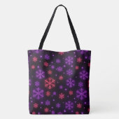 Neon Snowflakes Tasche (Rückseite)