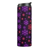 Neon Snowflakes Thermosbecher (Nach links gedreht)