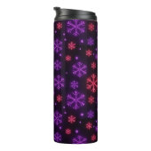 Neon Snowflakes Thermosbecher (Nach rechts gedreht)