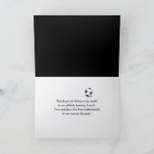 Neon Soccer Player - Coach Danke Karte (Innenseite)