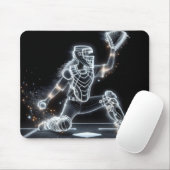 Neon Softball Catcher Mousepad (Mit Mouse)