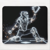 Neon Softball Catcher Mousepad (Vorne)