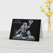 Neon Softball Catcher - Vielen Dank Karte (Gelbe Blume)