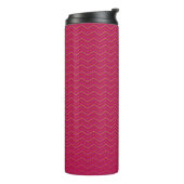 Neon-Sonnenuntergang-Chevron-Muster Thermosbecher (Nach links gedreht)