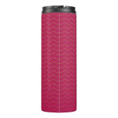 Neon-Sonnenuntergang-Chevron-Muster Thermosbecher (Rückseite)