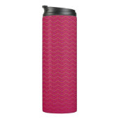 Neon-Sonnenuntergang-Chevron-Muster Thermosbecher (Nach rechts gedreht)