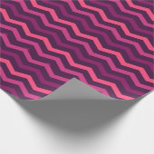 Neon-Sonnenuntergangs-Chevron-Muster Geschenkpapier (Ecke)