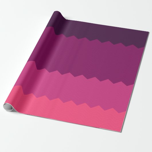 Neon-Sonnenuntergangs-Muster Geschenkpapier (Ungerollt)