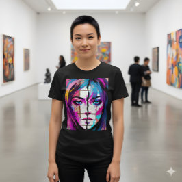 Neon Soul | Abstract Pop Art Portrait Tee