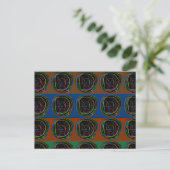 NEON Sparkle Graphic LINE art Postkarte (Stehend Vorderseite)