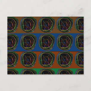 NEON Sparkle Graphic LINE art Postkarte