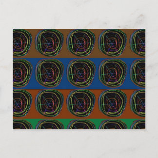 NEON Sparkle Graphic LINE art Postkarte