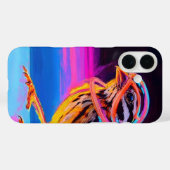 Neon Sparrow mit leuchtenden Akzenten Case-Mate iPhone Hülle (Rückseite (Horizontal))