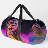 Neon Sparrow mit leuchtenden Akzenten Duffle Bag (Rechte Ecke)