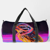 Neon Sparrow mit leuchtenden Akzenten Duffle Bag (Rückseite)