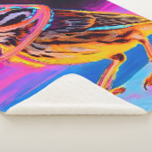 Neon Sparrow mit leuchtenden Akzenten Sherpadecke (3/4)