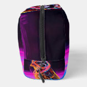 Neon Sparrow mit leuchtenden Akzenten Waschbeutel (Rechts)