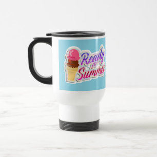Neon-Spaß bereit für den Sommer-Eiscreme-Motto Reisebecher