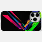 Neon Spectrum Case-Mate iPhone Hülle (Rückseite (Horizontal))