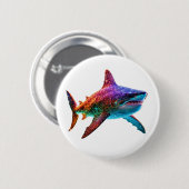 Neon Spectrum Shark Button (Vorne & Hinten)