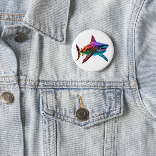 Neon Spectrum Shark Button (Beispiel)