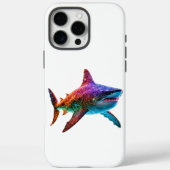Neon Spectrum Shark Case-Mate iPhone Hülle (Rückseite)