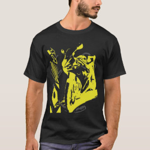 Neon Speed Rider Motorrad T-Shirt
